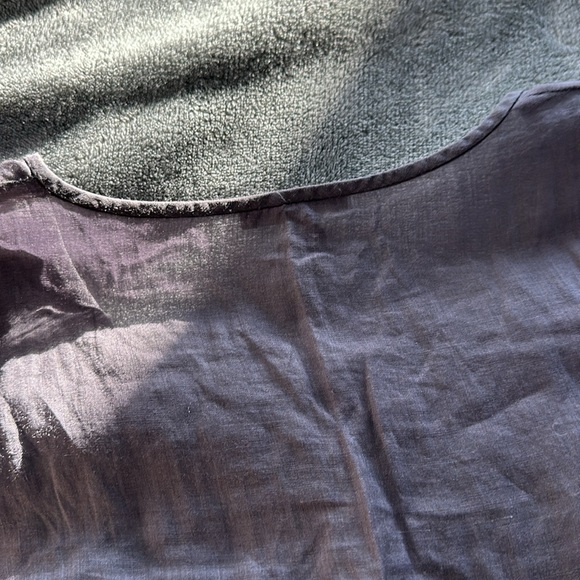 Eileen Fisher Tunic w/ Longer Back, Smokey Purple - Picture 9 of 11